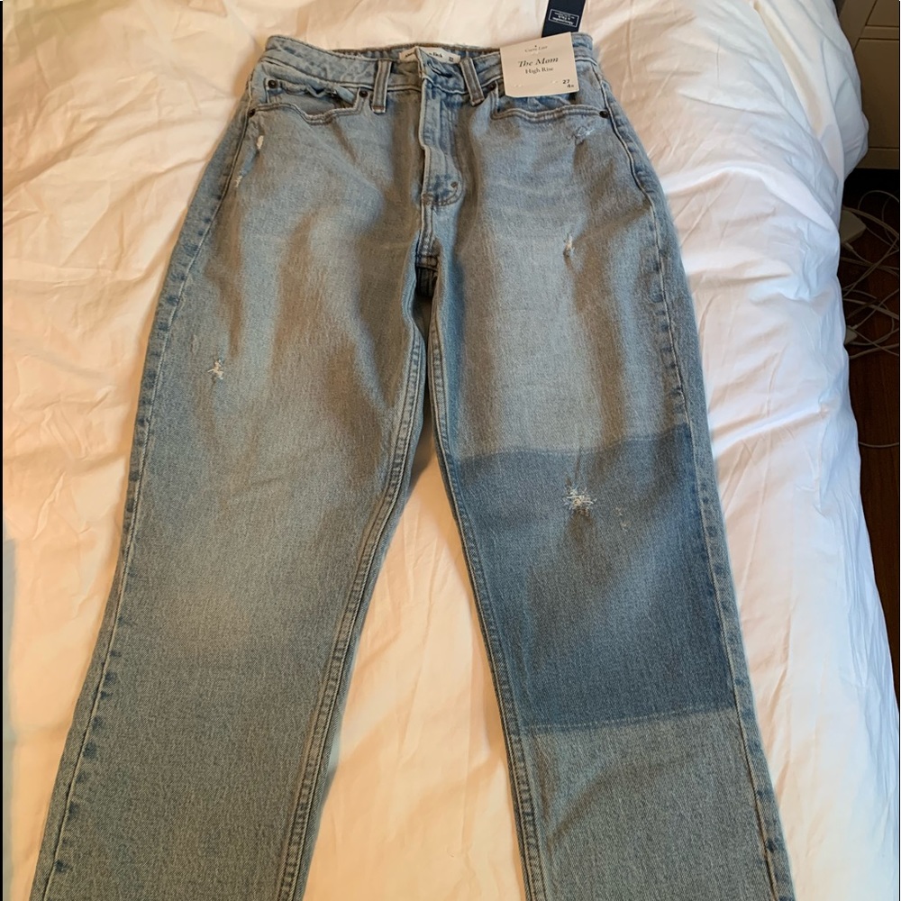Blue mom jeans